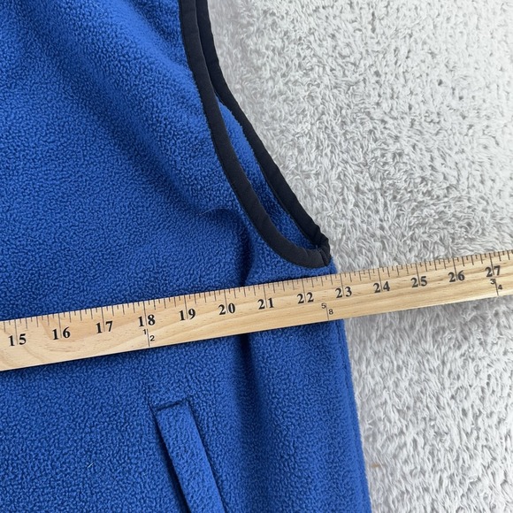 Vintage Tommy Hilfiger Fleece Vest Mens L/XL Blue Full Zip Hiking Outdoors 00s - Picture 4 of 8